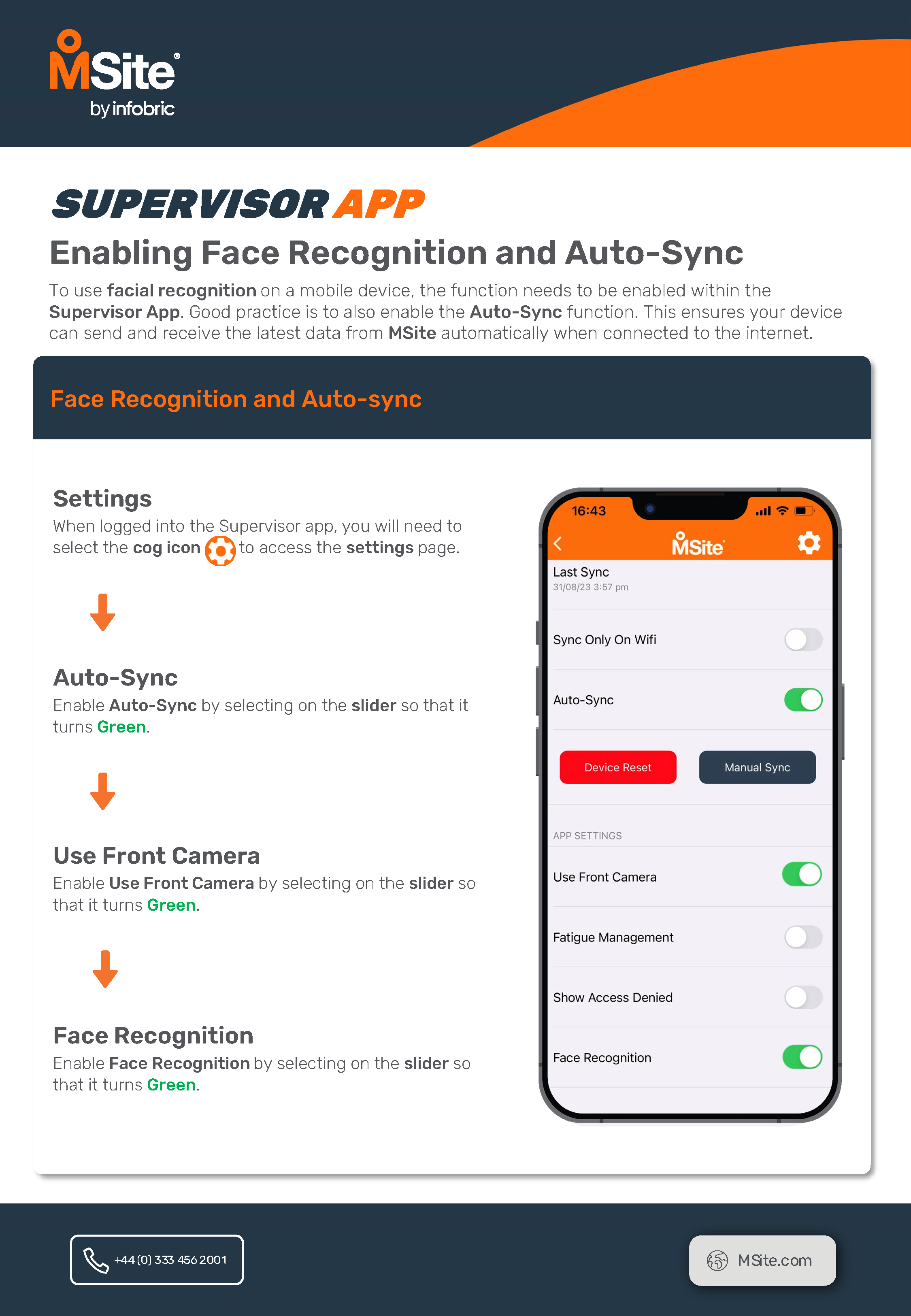 One Pager Supervisor App - Enabling Face Recognition and Auto Sync.png