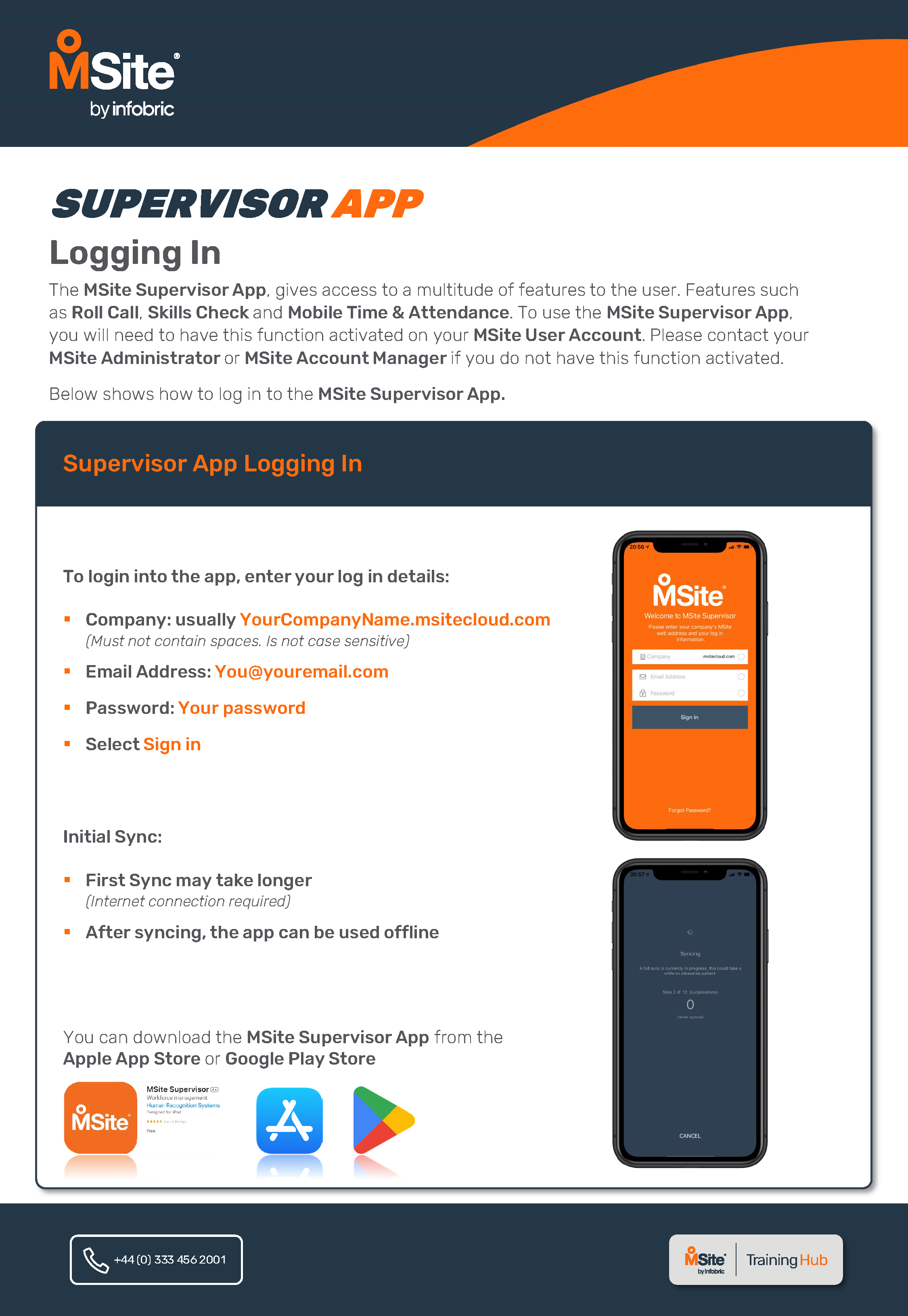 ONE PAGER - Supervisor App Logging In.png